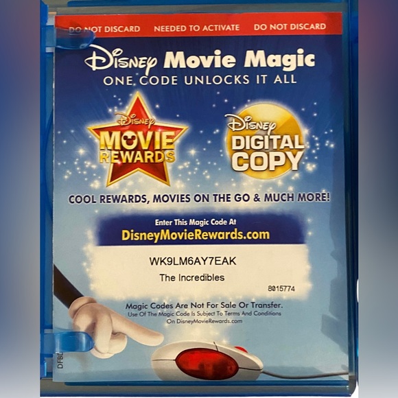 The Incredibles (2 Blu-Ray+DVD, 2011, 4-Disc Set, Includes Digital Copy)(Disney) - Picture 10 of 15